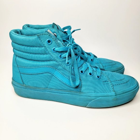 Vans Shoes - Vans SK8 Turquoise Hi Top Skateboarding Shoes 9